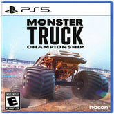 Game cover for 'Monster Truck Championship' on PS5 with a monster truck and stadium in the background.